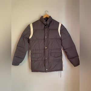 Vintage Kmart Men's Quilted Down Puffer Jacket Coat small
Brown gaper day winter